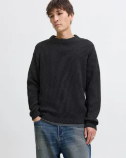MAGLIA ML EDOVER KNIT CREW BLACK