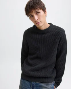 MAGLIA ML EDOVER KNIT CREW BLACK