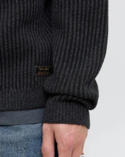 MAGLIA ML EDOVER KNIT CREW BLACK