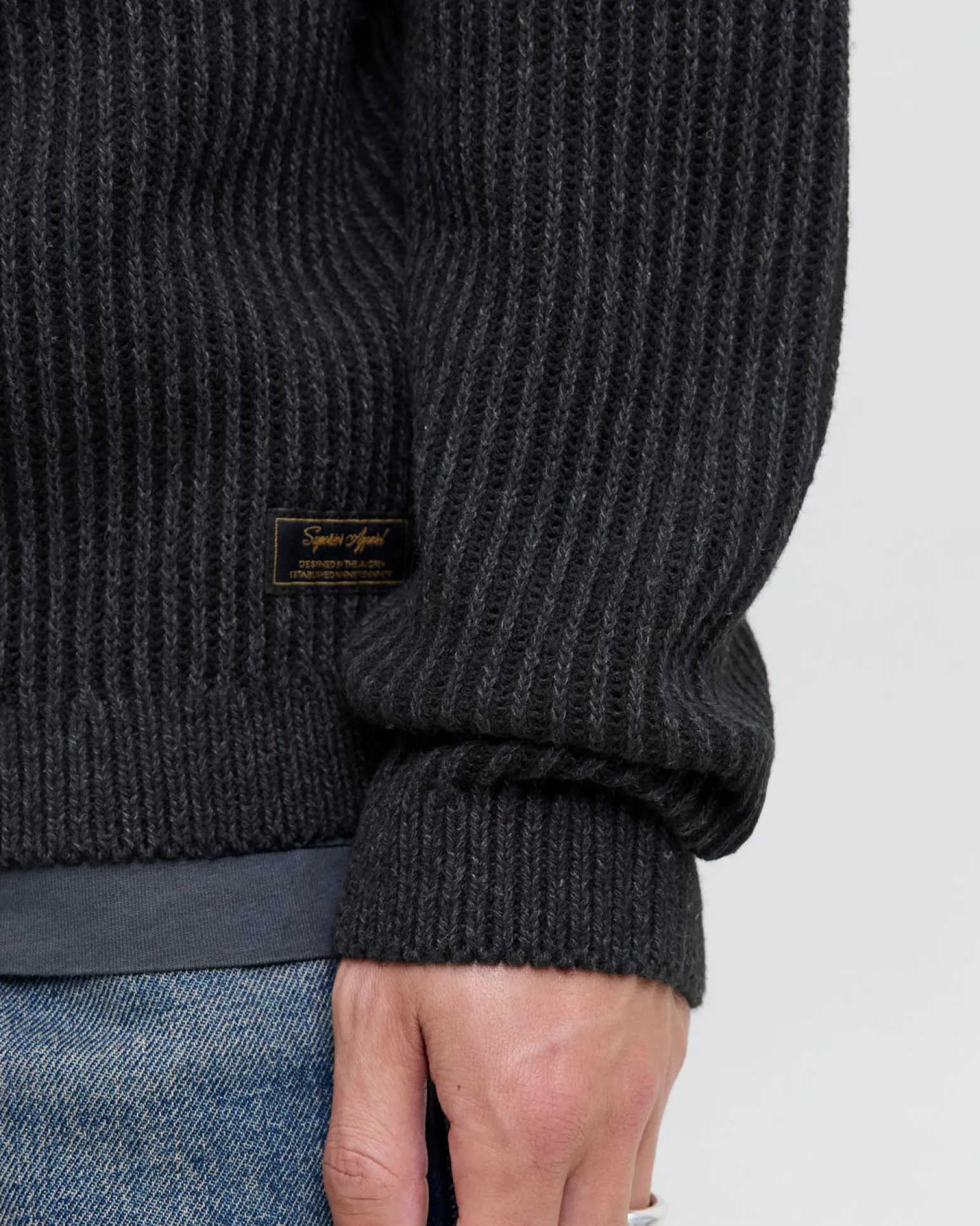 MAGLIA ML EDOVER KNIT CREW BLACK