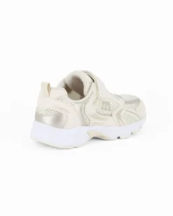 MELANIA - Sneakers beige con strappo, numerata 30/35