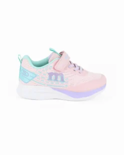 MELANIA - Sneakers rosa da bimba con strappo, numerata 25/30