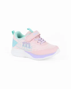 MELANIA - Sneakers rosa da bimba con strappo, numerata 25/30