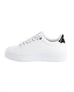 MICKEY - Scarpa sneakers bianca da donna con stampa laterale e lacci