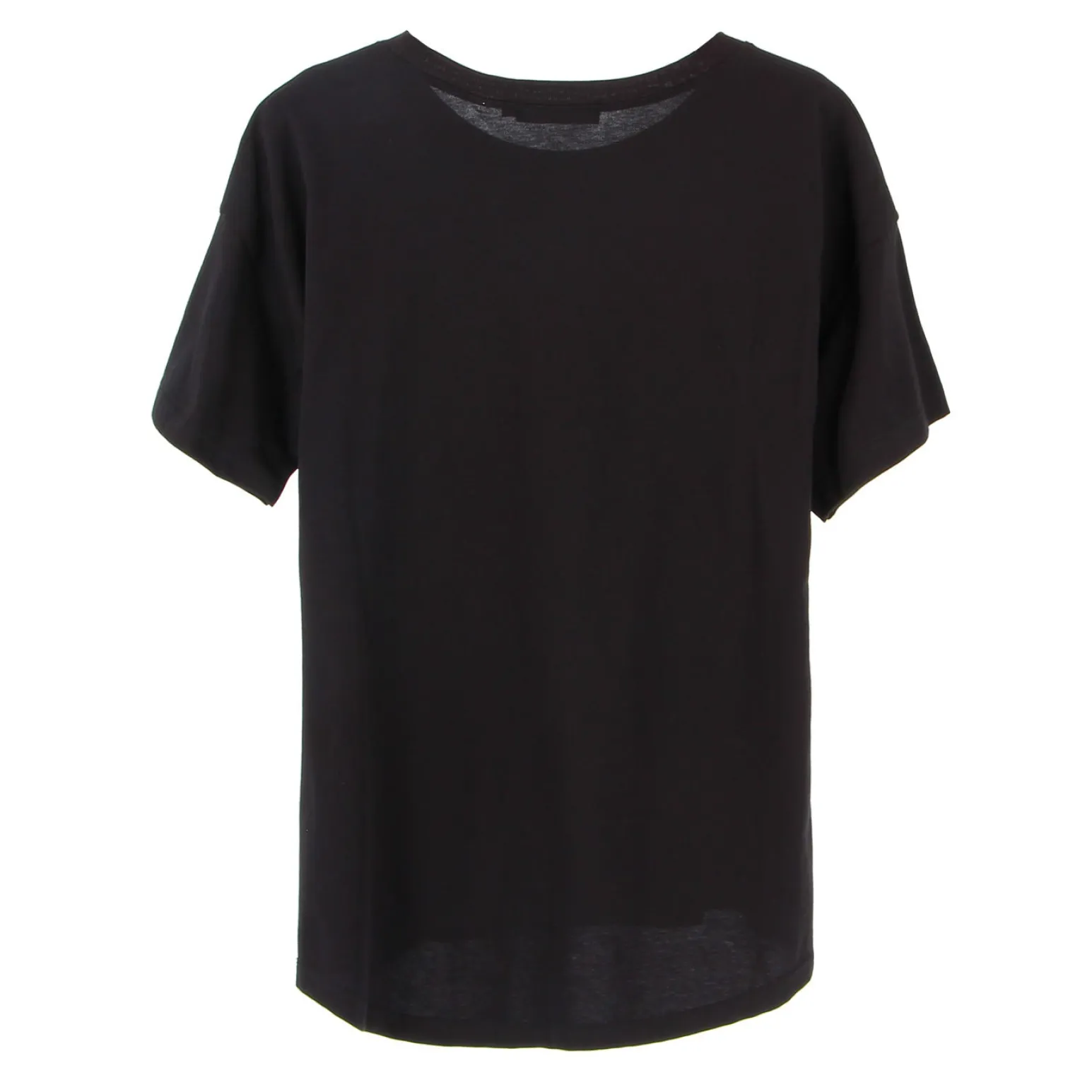MIF - Maxi tshirt a manica corta nera e gialla in cotone