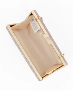 MISS GLOBO- CLUTCH ORO ROSA IN LUREX