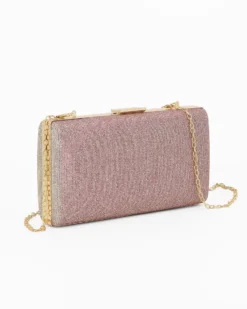 MISS GLOBO- CLUTCH ORO ROSA IN LUREX