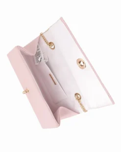 MISS GLOBO - Pochette nude con patta e chiusura a girello