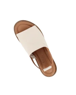 MISS GLOBO - Sandalo beige in VERA PELLE