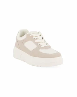 MISS GLOBO - Sneakers beige con lacci