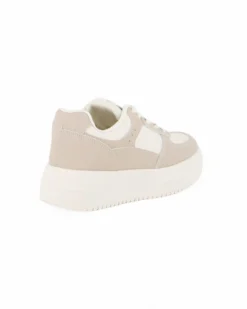 MISS GLOBO - Sneakers beige con lacci