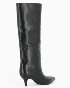 MISS GLOBO - Stivale nero a punta con zip laterale, tacco 6CM