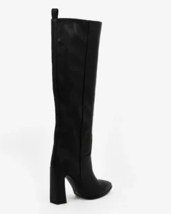 MISS GLOBO - Stivale nero a punta con zip laterale, tacco 10CM