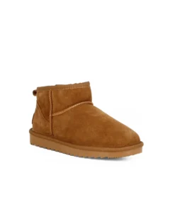 MISS GLOBO - Stivaletto camel in VERA PELLE con pelliccia interna