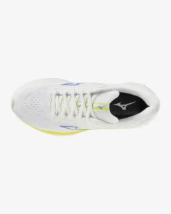 MIZUNO - SCARPA DA RUNNING WAVE ULTIMA 17 BIANCA  CON DETTAGLI BLU E  GIALLO FLUO DA DONNA, J1GD2618_22