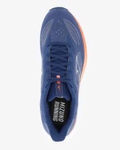 MIZUNO - SCARPA DA RUNNING WAVE SYRISE 7 BLU CON DETTAGLI BIANCHI E ARANCIONI DA UOMO, J1GC2609_05