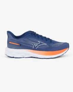 MIZUNO - SCARPA DA RUNNING WAVE SYRISE 7 BLU CON DETTAGLI BIANCHI E ARANCIONI DA UOMO, J1GC2609_05