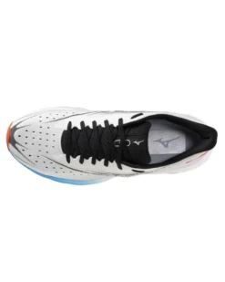 MIZUNO -SNEAKERS WAVE SKYRISE 6 BIANCHE CON DETTAGLI NERI -BLUE ARANCIONI DA UOMO,  J1GC2509_06