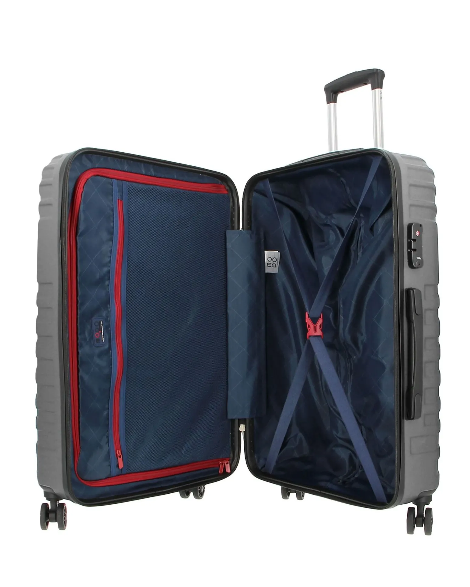 MODO BY RONCATO - TROLLEY ABS ANTRACITE 4 RUOTE CON COMBINAZIONE TSA