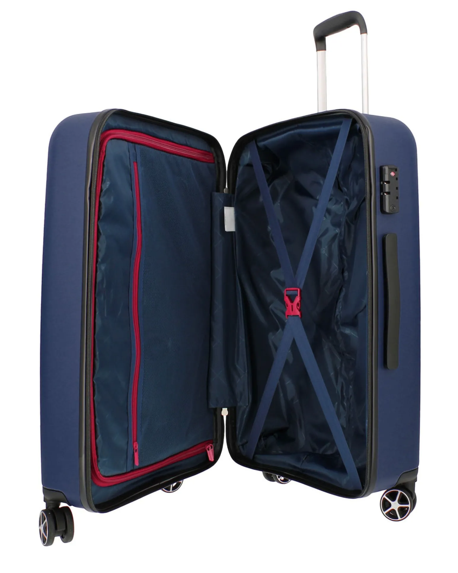 MODO BY RONCATO - TROLLEY ABS BLU 4 RUOTE CON COMBINAZIONE TSA