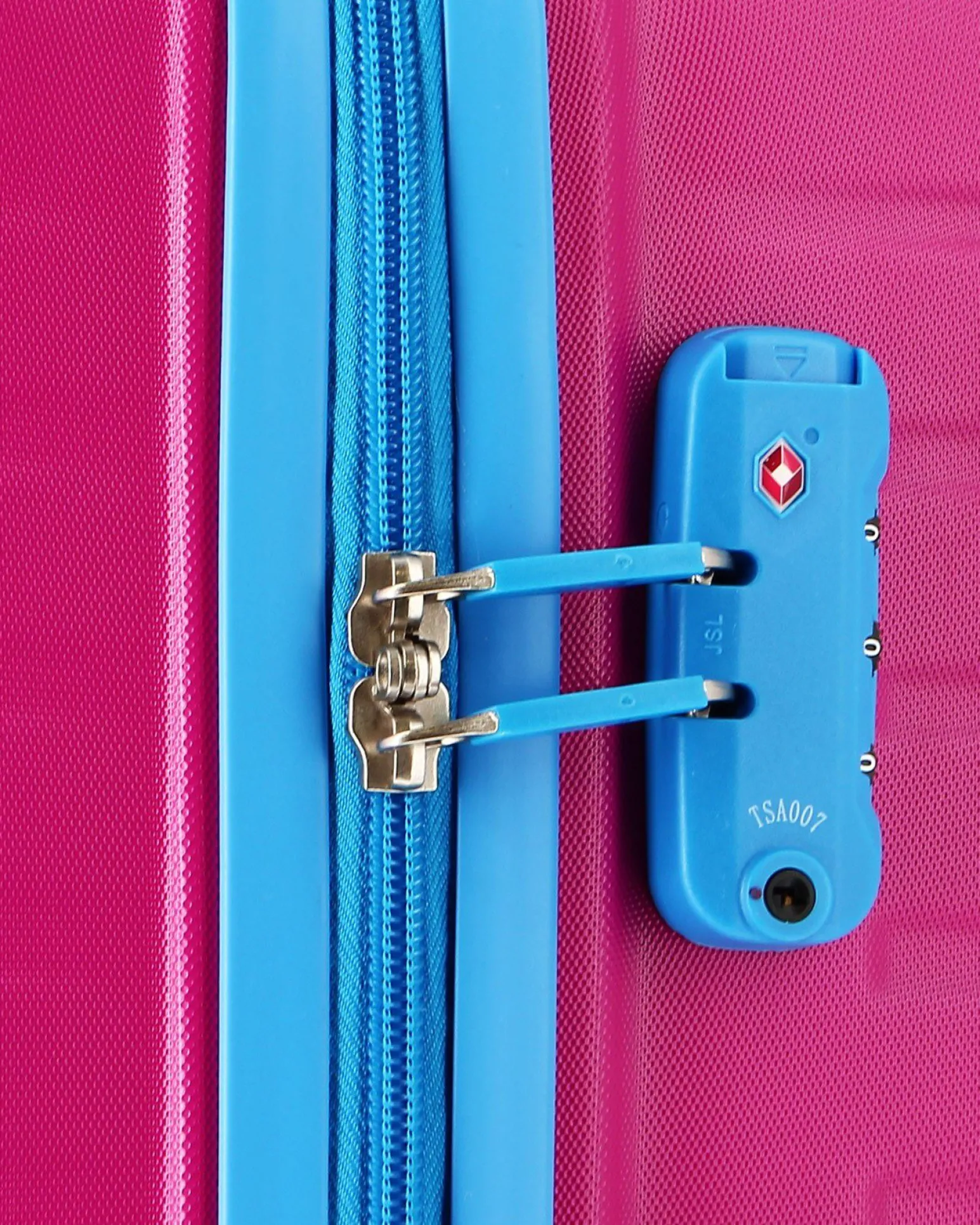 MODO BY RONCATO - TROLLEY FUXIA/AZZURRO 4 RUOTE DOPPIE IN ABS CON COMBINAZIONE TSA