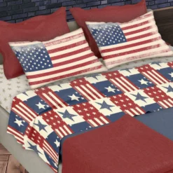 MORFEO - LENZUOLA COPPIA FLAGS USA 2 PIAZZE