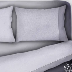 MORFEO - LENZUOLA COPPIA MORFEO DISEGNO 572 GRIGIO 2 PIAZZE