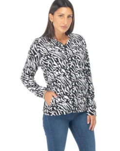 M/PILE C/TASCHE ZEBRA