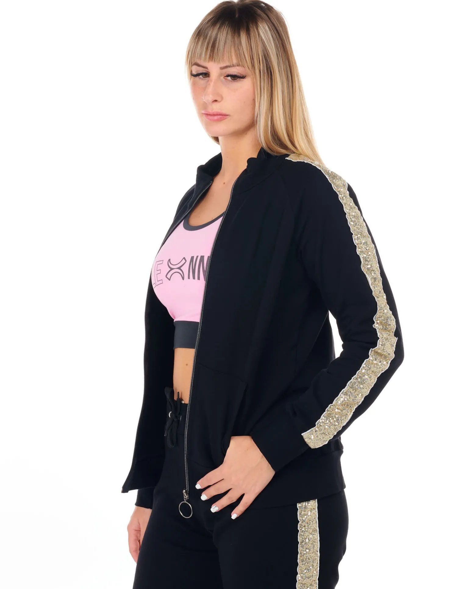 MY JEWELS - DONNA FELPA COREANA FULL ZIP