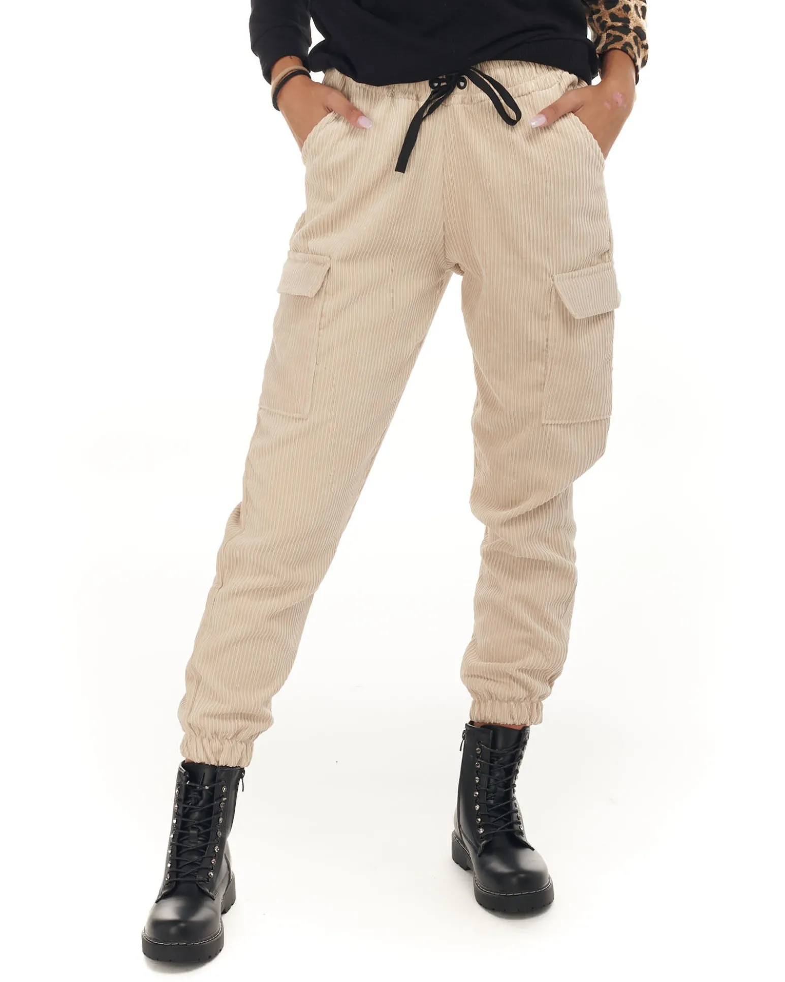 MY JEWELS - DONNA PANTALONE TASCHE LATERALI VELLUTO8