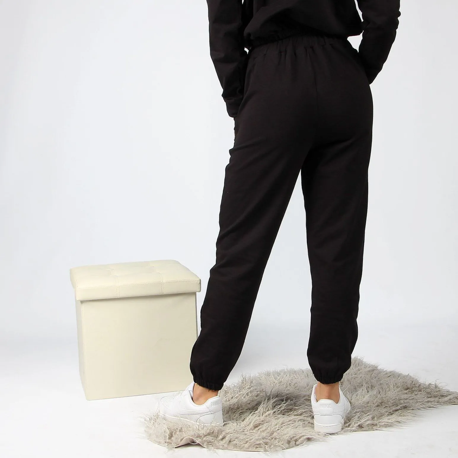 MY JEWELS - PANTALONE FELPA NERO