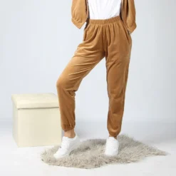 MY JEWELS - PANTALONE IN CINIGLIA CAMMELLO