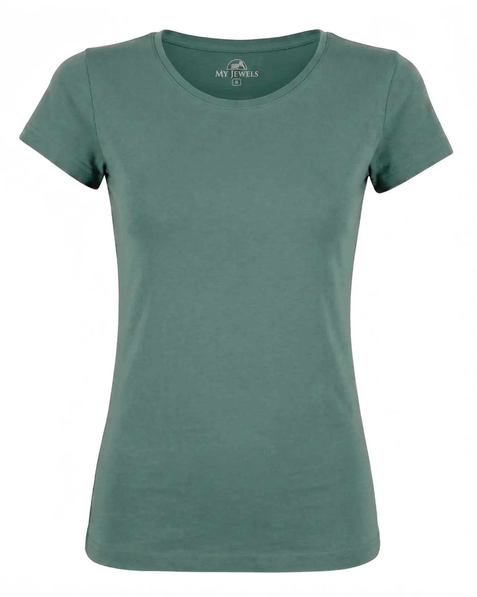 MY JEWELS - Tshirt mezza manica con scollo a girocollo BAMBOO blu