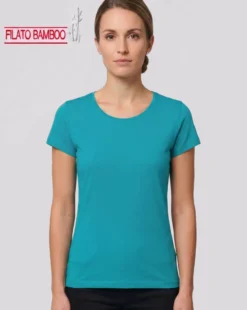 MY JEWELS - Tshirt mezza manica con scollo a girocollo BAMBOO beige