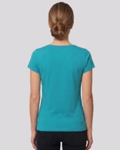 MY JEWELS - Tshirt mezza manica con scollo a girocollo BAMBOO ottanio