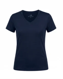MY JEWELS - Tshirt mezza manica con scollo a V BAMBOO blu