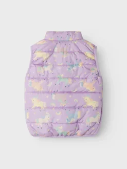 NAME IT - SMANICATO ROSA DA BAMBINA  CON STAMPA UNICORNI