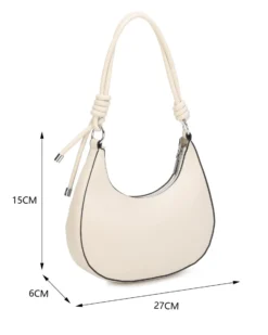 NARDINI - Borsa a spalla beige scamosciata con fibbie frontali, tracolla removibile