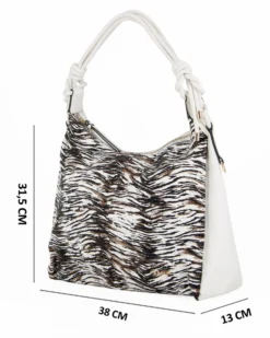 NARDINI - Borsa sacca animalier con tasca posteriore, tracolla removibile