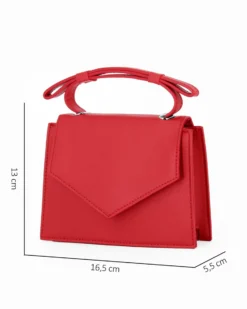 NARDINI - Clutch rossa con patta