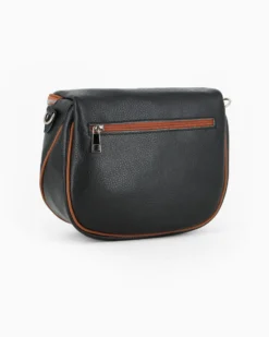 NARDINI - Marsupio nero da donna in VERA PELLE - MADE IN ITALY