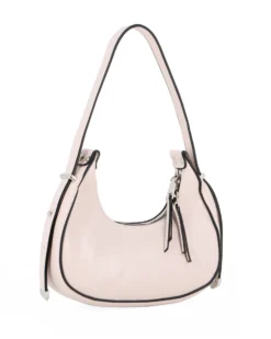NARDINI - Minibag beige con borchie metalliche argentate
