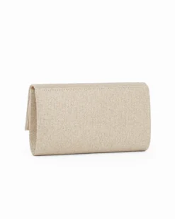 NARDINI - Pochette oro in lurex con patta