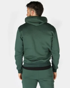 NASA - FELPA VERDE DA UOMO CON ZIP E CAPPUCCIO