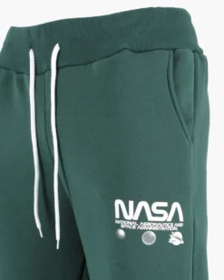 NASA - PANTALONE FELPA  VERDE DA UOMO