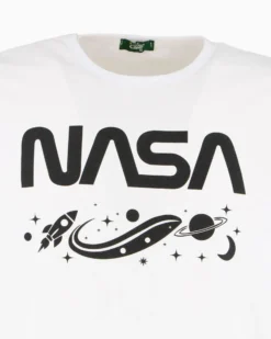 NASA - TSHIRT BIANCA DA UOMO LOGO NASA