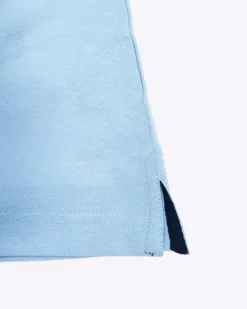 NAVY SAIL - Polo over manica corta azzurra