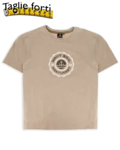 NAVY SAIL - Tshirt over beoge da uomo con logo frontale - NYUOV25375