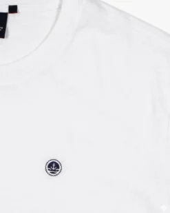 NAVY SAIL - Tshirt over manica corta bianca