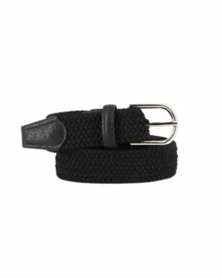 NAZARENO GABRIELLI - Cinta nera junior, intrecciata ed elasticizzata